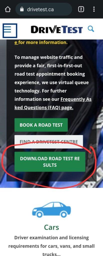 YOU CAN ACCESS YOUR DRIVING EXAM RESULTS ONLINE!